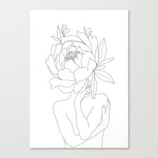 Just one of millions of high quality products available. Minimal Line Art Woman With Flowers By Nadja Download Free Mock Up