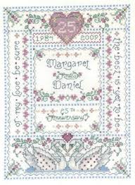 Cross stitch pattern intertwined spring trees wedding monogram counted aloli.ru. Imaginating Our Anniversary Cross Stitch Corner