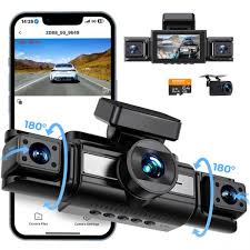360 View 4 Channel Dash Cam Front Rear Inside Left Right