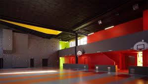 High And Bright Gym Youth Center Architecture Sports