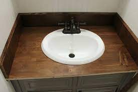 1.1 stain your own wood countertops. Diy Wood Bathroom Countertop An Easy Way To Change Your Vanity In 1 Weekend Noting Grace