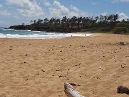 Flashing her body to strangers at the beach. Donkey Beach Kauai Hawaii