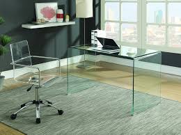 Solid Glass Desk 801581 Clear Tempered Glass Round Modern Glass Desk Cheap Office Furniture Glass Desk Office