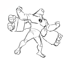 Cartoons and characters coloring pages. Four Arms Ben 10 Coloring Pages Coloring Home