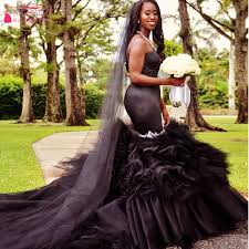 Wedding dresses 10 beautiful black women in wedding dresses. Black Girl Black Wedding Dresses 2017 African Elegant Mermaid Bridal Dresses Sweetheart Vestidos D On Luulla