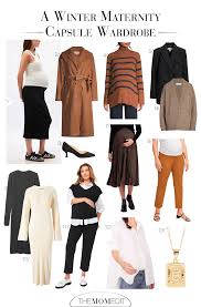 A Maternity Winter Work Capsule - The Mom Edit