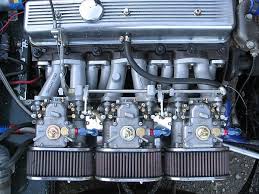 Triple Weber 40dcoe Carbs With K N Air Filters Mounted On Triumphtune Intake Manifolds Triumph Cars Triumph Triumph Spitfire