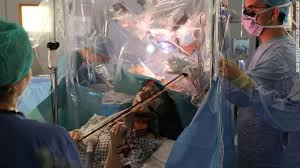 This Violinist Played Her Instrument As Surgeons Removed A Brain Tumor Brain Surgery Surgery Violin