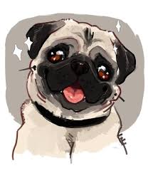 Adorable Pug Art Pug Art Cute Pugs Pug Cartoon