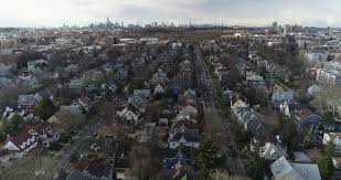 Aerial Of Nyc Skyline And Residential Area In Queens New York Stock Footage Ad Skyline Residential Aerial Nyc Nyc Skyline Aerial Skyline