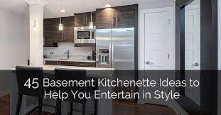 Even if you have a huge basement. 45 Basement Kitchenette Ideas To Help You Entertain In Style Luxury Home Remodeling Sebring Design Build