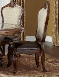 Part of the michael amini original furniture design, this magnificent collection features fine italian leather inlays. Aico Furniture Michael Amini Tuscano Melange Dining Side Chair Aic3400334