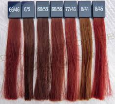 wella koleston vibrant reds colorchart 3 in 2019 red hair