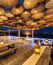 Abat Jours En Osier Pour Animer La Terrasse De Votre Restaurant De Plage Abat Jour Osier Restaurant Mexicain Design Cafe