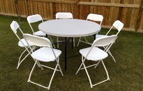 Room Design Amazing White Dining Table With Stainless Steels Legs Suitable For Big Family To Dinner And When White Dining Table Folding Chair Table And Chairs