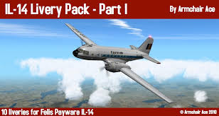 Aeronava se apropia de aeroportul vnukovo, când pilotul a observat că avionul era. 10 Liveries For Felis Ilyushin Il 14 Aircraft Skins Liveries X Plane Org Forum