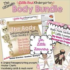 the body bundle for little learners anchor charts informational text passages