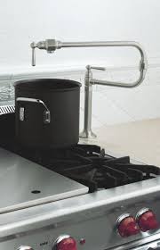 Deck mount pot filler matte black. Kohler K 7323 4 Bs Hirise Deck Mounted Pot Filler Brushed Stainless Faucetdepot Com