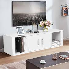 Living room furniture uk ikea shelves floating. Buy Giantex Wall Mounted Storage Cabinet 2 Cube Floating Media Hanging Desk W 2 Doors And 2 Open Shelves Home Office Furniture For Kitchen Bathroom Living Room Floating Console Hutch White Online In