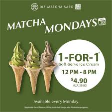 108 Matcha Saro Sg 1 For 1 Soft Serve Ice Cream Only On 20 Jan 2020 Soft Serve Soft Serve Ice Cream Matcha