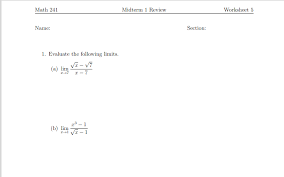 Here is a set of practice problems to accompany the computing limits section of the limits chapter of the notes for paul dawkins calculus i course at lamar university. Solved How Do I Evaluate The Limit Do I Use The Derivati Chegg Com