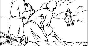 Isaac digs wells coloring page. Isaac Digging Wells Coloring Pages