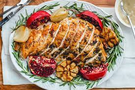 You can adjust the seasonings depending on the type of meal you're making and cook the meat in the oven then, spread it over the turkey breast. Roasted Turkey Breast Recipe With Garlic Herb Butter How To Roast A Turkey Breast Eatwell101