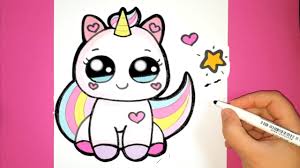 How To Draw A Cute Baby Unicorn Super Easy Happy Drawings Youtube Sienna brown is also applied over the cola, leaving a few. how to draw a cute baby unicorn super easy happy drawings