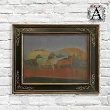 Abbiamo Rincorniciato Questo Dipinto Con Copia Di Cornice A Cassetta Cinquecentesca Con Racemi A Prezzemolo Il Quadro E Stato Protetto Dai Painting Art Frame