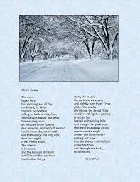 First Snow Mary Oliver Mary Oliver Mary Oliver Poems Mary Oliver Quotes