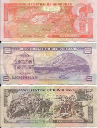 Honduras Notes Page 1 Side 2 Visited In 2011 Notice The Mayan Ball Court In Copan On The Un Lempira Note Copan Vintage World Maps Bank Notes