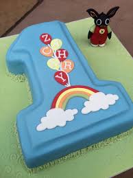 1st Birthday Cake Cartoon Images First Birthday Cake With Bing Bunny Boys 1st Birthday Cake Second Birthday Ideas 1st Boy Birthday