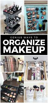 11 Genius Makeup Storage Ideas Makeup Organization Vanity Makeup Organization Makeup Storage