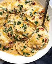If yours is frozen, defrost in the refrigerator overnight before using in this recipe. Creamy Sun Dried Tomato And Spinach Ravioli Supper With Michelle