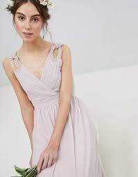 Tfnc Tall Wrap Front Maxi Bridesmaid Dress With Embellishment Wrap Front Tfnc Maxi Bridesmaid Dresses Dresses Bridesmaid Dresses