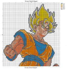 Free Super Saiyan Goku Cross Stitch Pattern Dragon Ball Z Cross Stitch Quest In 2020 Cross Stitch Cross Stitch Patterns Cross Stitch Art