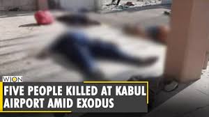 Is attempting to evacuate american citizens and afghan allies, a. Five People Get Killed In Kabul Airport Amid Massive Exodus Afghanistan News Latest Updates Youtube