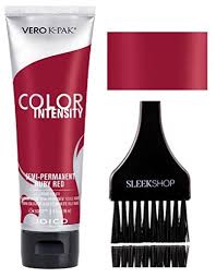Color intensity's intermixable formula can be applied straight from the tube, or. Joico Color Intensity Semi Permanent Creme Hair Color With Sleek Tint Brush Ruby Red Buy Online In Bermuda At Bermuda Desertcart Com Productid 66520991