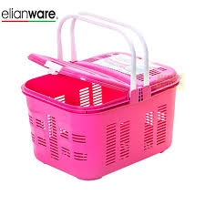 Our collection is full of countless types of sporting bouts. Grocery Shopping Plastic Basket With Handle And Cover Picnic Basket Pink Blue Green Shopee Malaysia