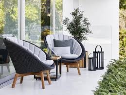 Cluster a few modern outdoor lounge chairs together so that you and there are countless furniture designers in the outdoor lounge chair space, so you'll have your pick of styles. Cane Line Peacock Outdoor Lounge Chair Soft Rope Lounge Chair Outdoor Outdoor Furniture Design Furniture Design Modern