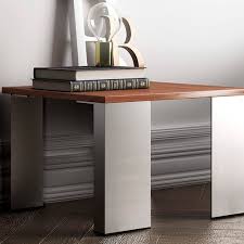 Create a home office with a desk that will suit your work style. Contemporary Coffee Table Ono Frezza Wooden Metal Base Square