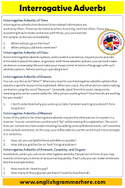 Using some as an adverb Interrogative Adverbs Definition And Example Sentences Interrogative Adverbs We Often Use Various Verbs When Trying To For Good Vocabulary Adverbs Slang Words