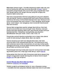 Koran Iklan Baris Bahasa Inggris Classified Advertising Adalah Salah Satu Cara