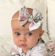 Millie's Dusty Rose Floral Knit Bow Headband