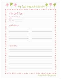 Cook Book Recipe Cards Template Recipe Book Templates Printable Recipe Page