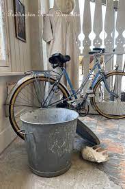 蓋付きアンティークバケツ パディントン ブロカント アンティーク フレンチ アンティーク パディントン