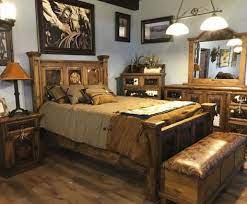 Cowhide Bedroom Set In 2021 Western Bedroom Decor Farmhouse Living Room Furniture Western Living Rooms