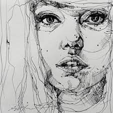 Quick Ball Pen Not Easy But Fun Art Portrait Sketches Ink Sketch