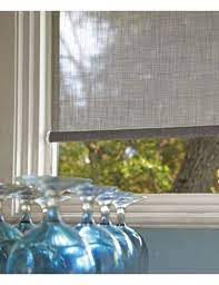 I Like The Linen Finish The Color Is Sheer Linen Slate In A Roller Shade With Cordless Lift Custom Window Blinds Blinds Window Treatments