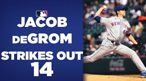 Jacob degrom (baseball player) was born on the 19th of june, 1988. Jacob Degrom Strikes Out Fourteen A Masterful Performance From The Mets Ace Youtube